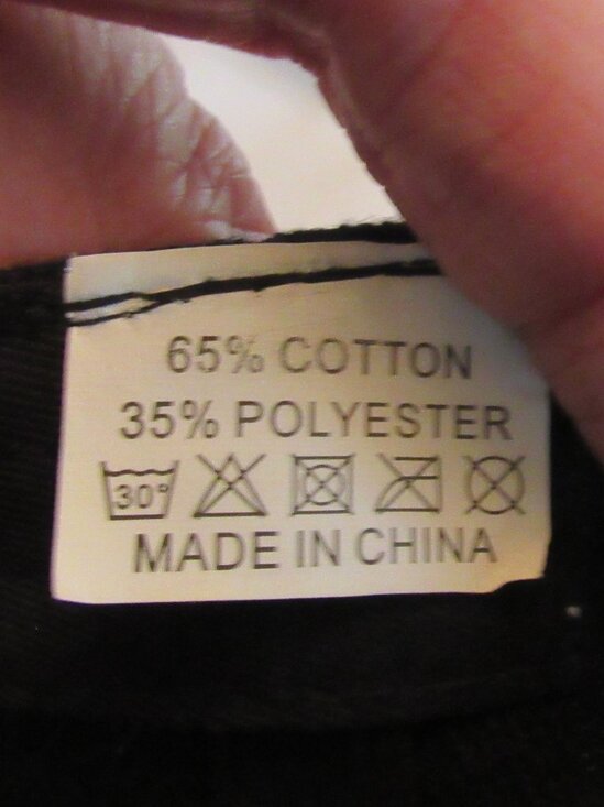 Washington Redskins Black/Scarlett Snap-Back Cap OS Vintage Cotton Blend EUC - Picture 6 of 6